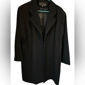 VTG‎ Pringle Nick Faldo EUC black long coat XXXL